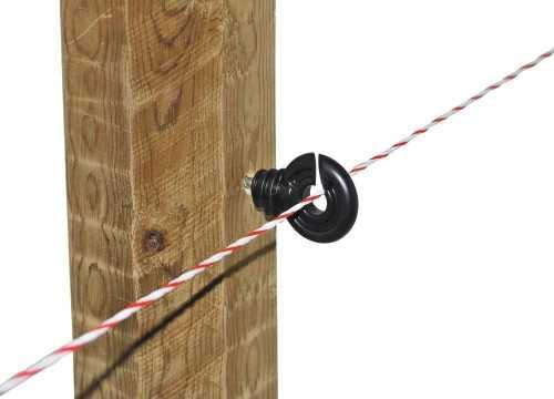 Izolator okrągły do ogrodzeń elektrycznych plecionek drutu ECO 50 szt