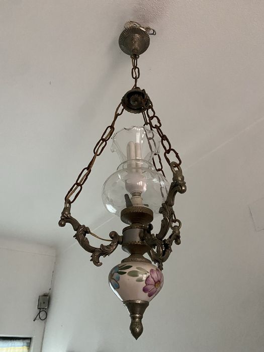 Candeeiro tero Antigo Lanterna Porcelana