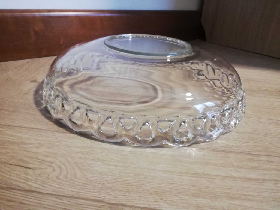 URLOP Misa szklana 27cm Schwepnitz Keuchel lata 60/70