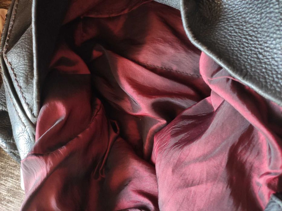 Велика шкіряна сумка шопер.