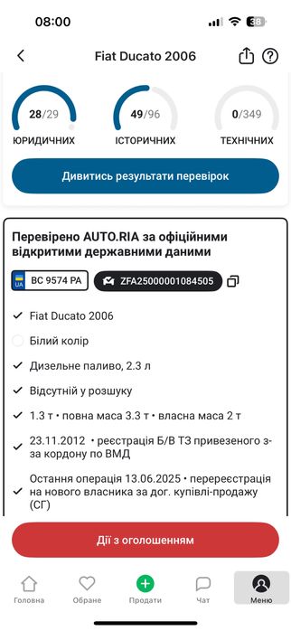 Продам або обміняю авто Fiat ducato