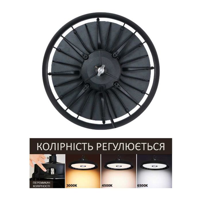 Ліхтар  купольний для високих стель LED 200Вт MYRA-200 3CCT IP65