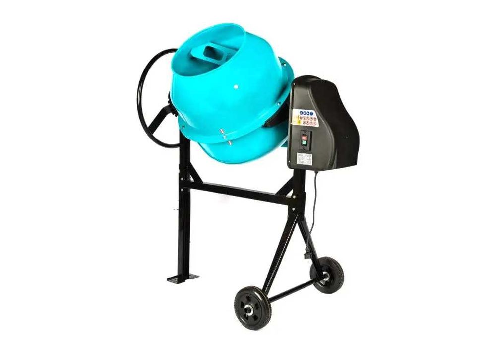 Професійний бетонозмішувач Detoolz бак 140 л, 850 Вт, з чавуним вінцем