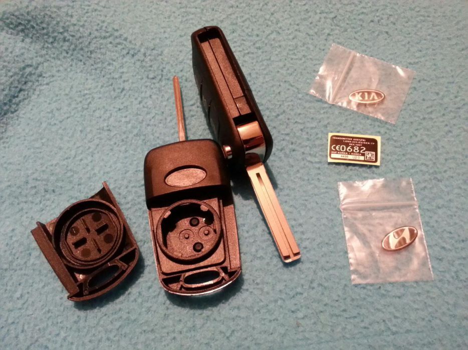 Carcaça capa comando chave kia ceed hyundai i20 i30