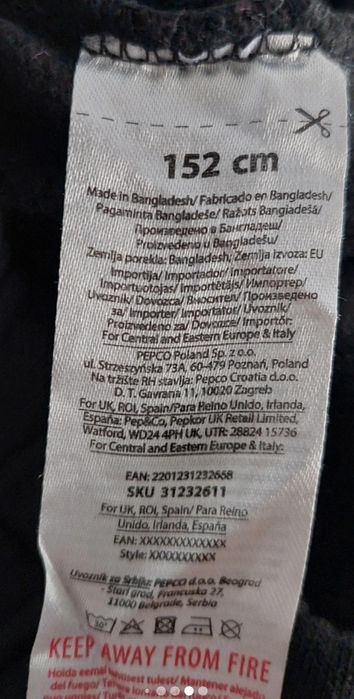 Spodnie czarne dresowe