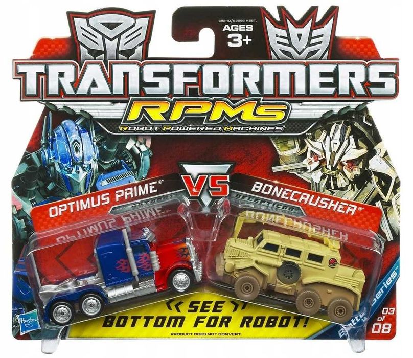 Transformers RPMS Optimus Prime I Bonecrusher 8240