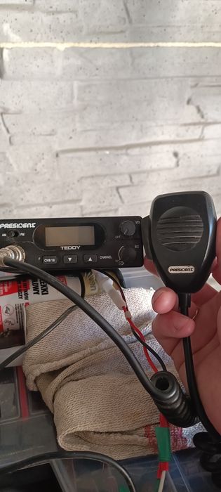 CB radio President Teddy+ Sirio 5000 Turbo antena + zasilacz