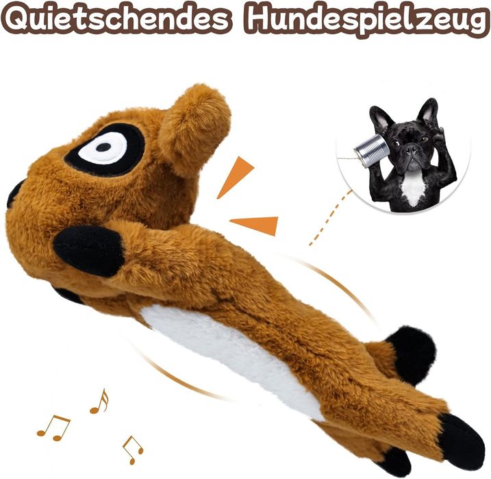 Piszcząca szeleszcząca zabawka dla psa