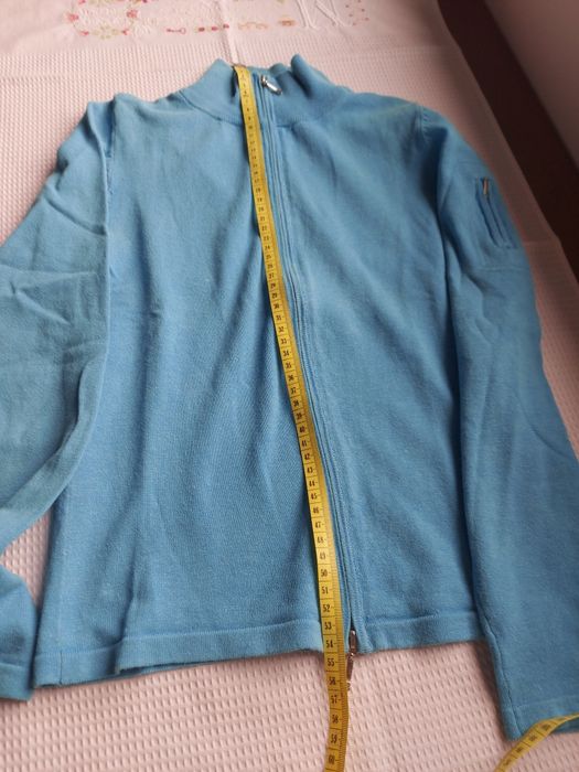Casaco de malha Turquesa da Zara - Tam° S.