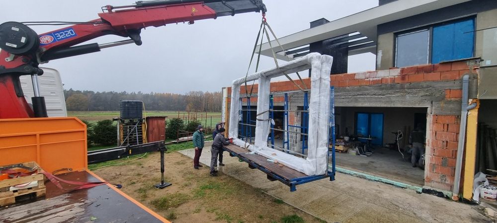 Usługi hds transport dźwig kontenery montaż