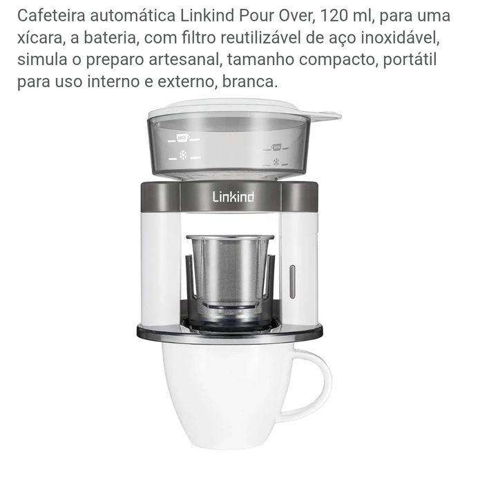 Maquina de café portátil, marca linkind