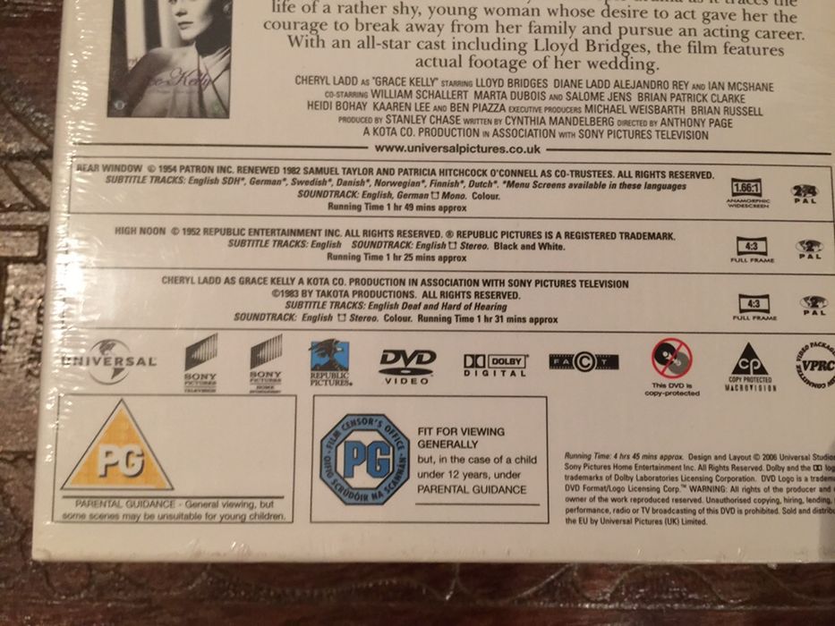 Coleccao DVD Grace Kelly - novo