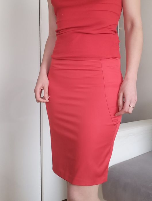 Spódnica Ołówkowa czerwona