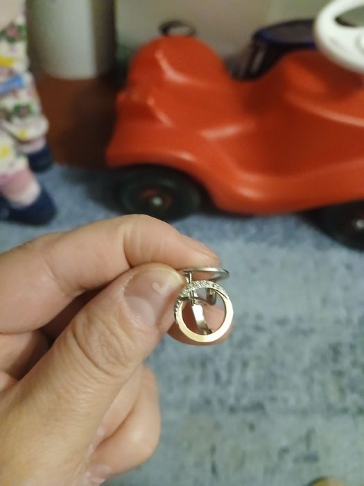 Серебрянные серьги с золотой пластиной