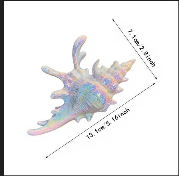 Заколка крабик ракушка новая
