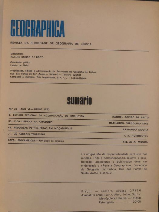 Geographica. Raquel Soeiro de Brito. África