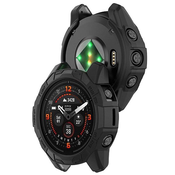 Etui Tech-Protect Defense Air na Garmin Fenix 7X / 7X Pro - czarne