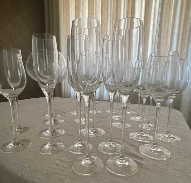 Conjunto 19 copos cristal