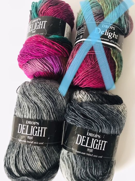 Włóczka - Wełna 75%, Poliamid. 50g - ok. 175m Cena/2 Motki