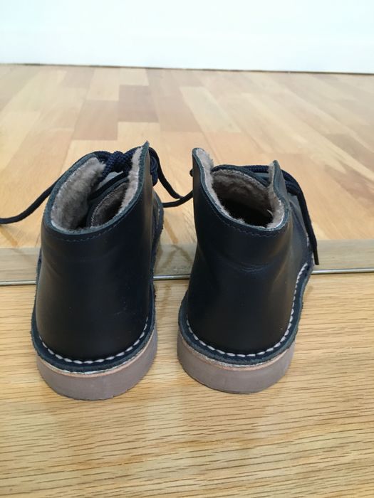 Botas Safari em pele, forro felpudo