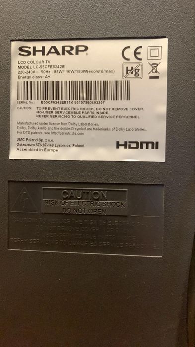 Телевізор SHARP 55