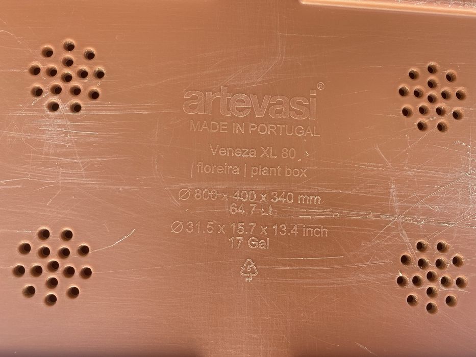 Floreiras Artevasi Veneza XL 80 Plástico