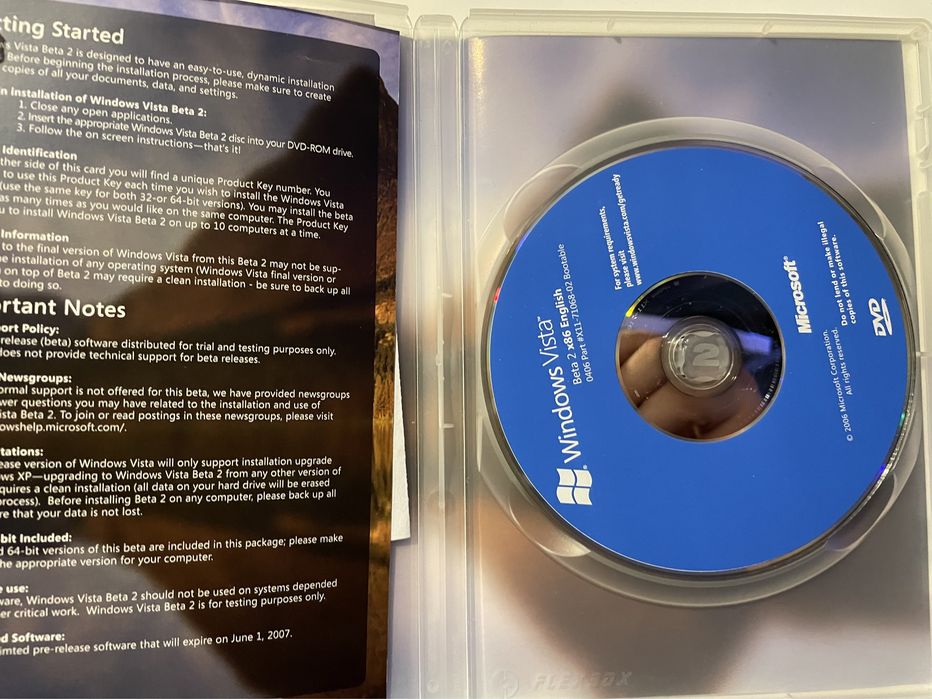 Widows Vista Beta 2 Customer Preview Program