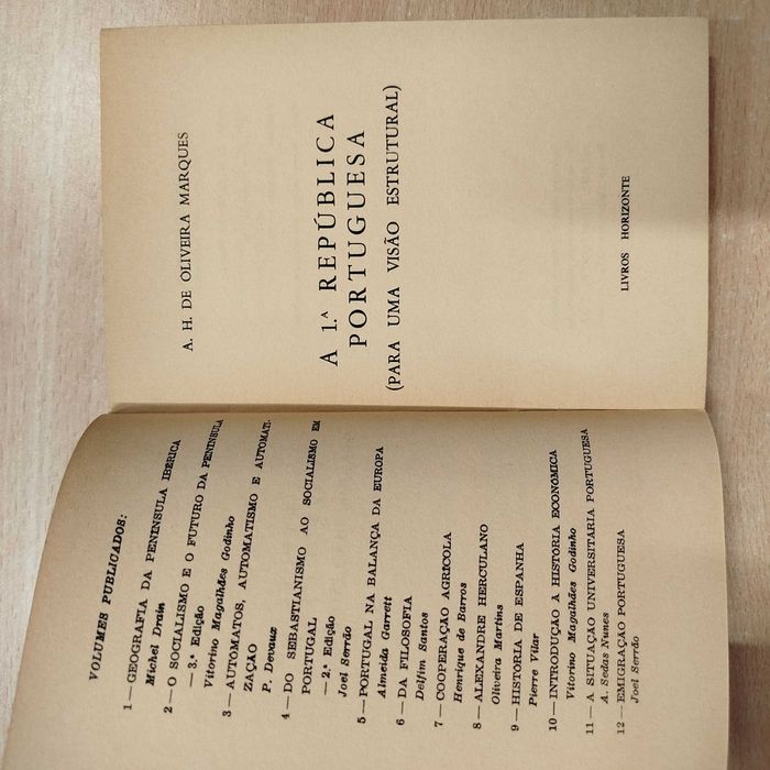 A Primeira República Portuguesa - A H de Oliveira Marques