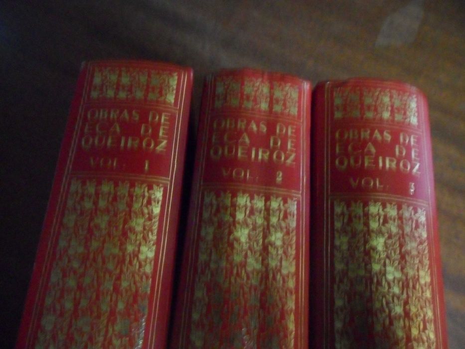 "OBRAS DE EÇA DE QUEIROZ" - 3 Volumes - Edição Lello - Papel Bíblia