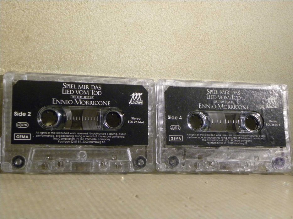 2 kasety magnetofonowe the very best of ennio morricone spiel mir das lied vom tod