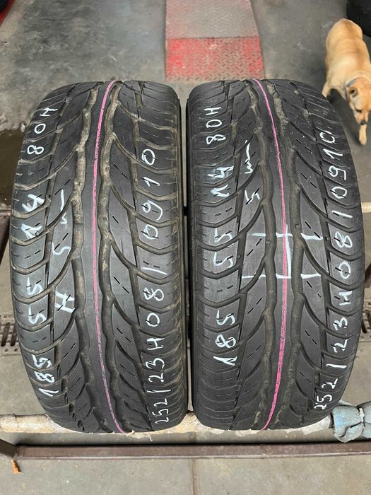 2 szt. opony używane letnie 185/55r14 80H Uniroyal RainExpert
