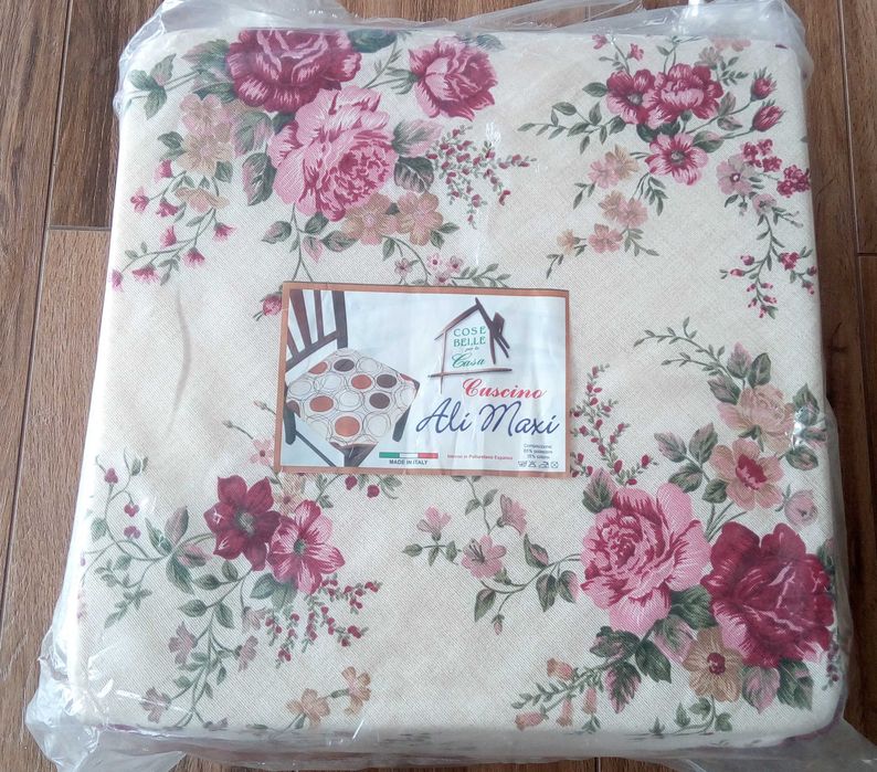 Poduszki na krzesła ogrodowe komplet 6 sztuk (37cm x 37cm) NOWE