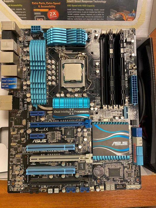 Комплект Asus p8z68 deluxe/gen3 + Core i7 3770K + 16 GB DDR3