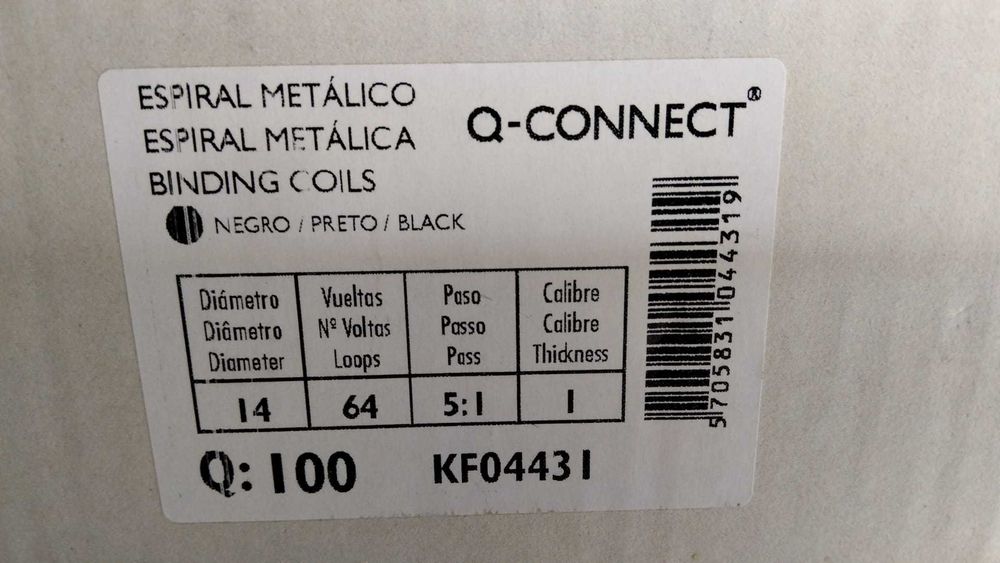 Argolas Espirais para Encadernação