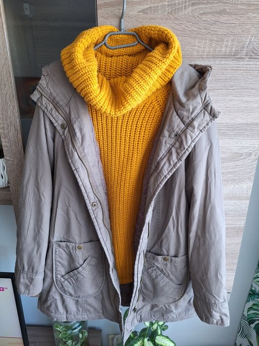 Przejściowa Kurtka Parka Khaki C&A 44 XXL