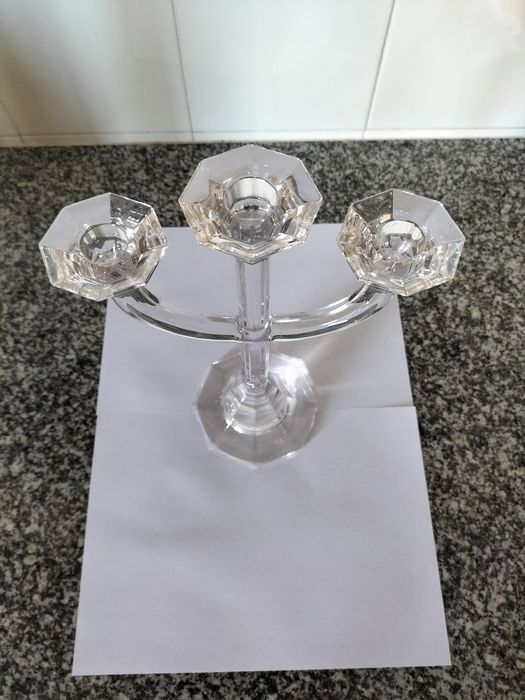 Castiçal de 3 velas em cristal  Villeroy & Boch