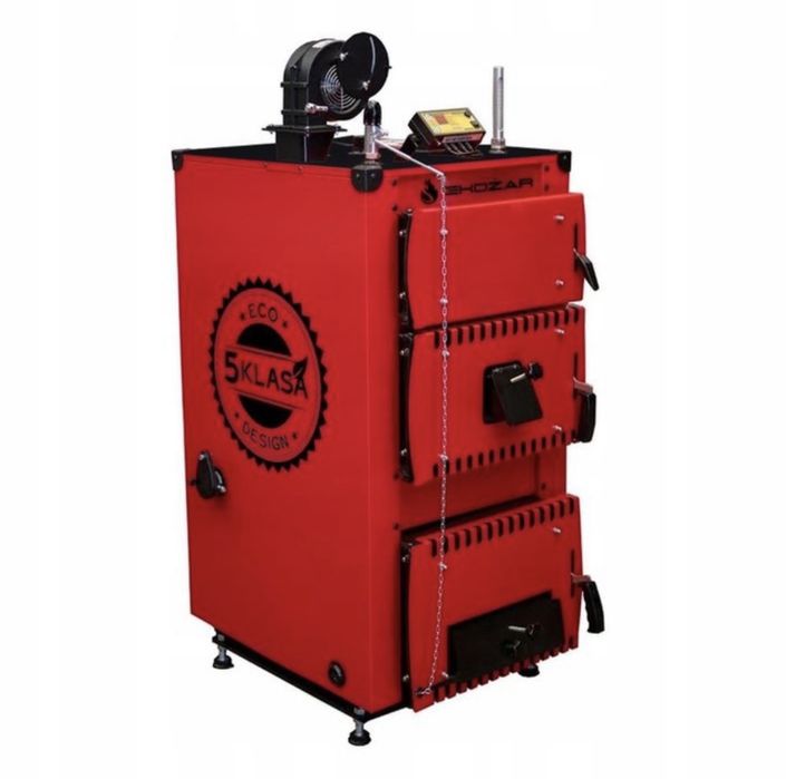 Kocioł na drewno wegiel 27 kw do 250m2 Dostawa0zl Nadmuch Ruszy wodny