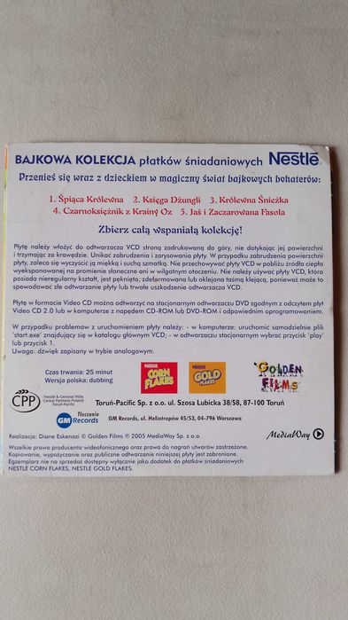 "Księga dżungli" bajka na płycie VCD