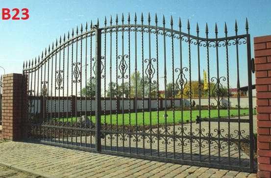 Brama kuta wjazdowa skrzydłowa przesuwna 4m do posesji