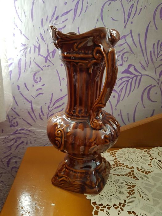 Piękny wazon kamionka PRL vintage