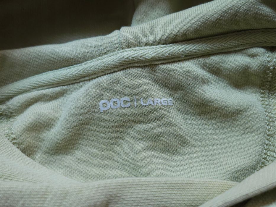 POC Bluza Męska z Kapturem Zielona Logo r. L