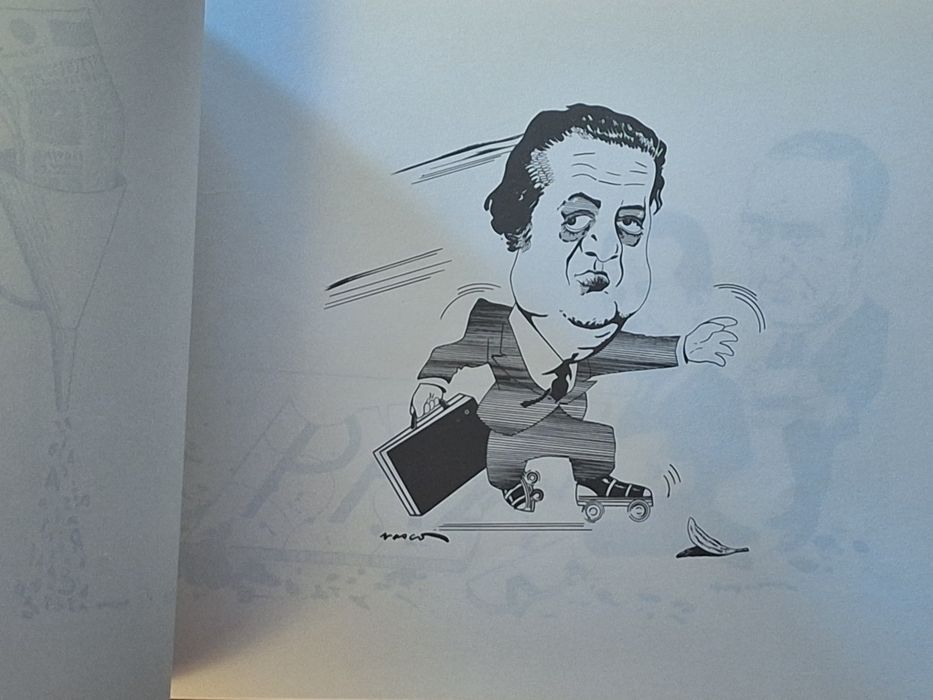 Livro desenhos satíricos políticos 1974