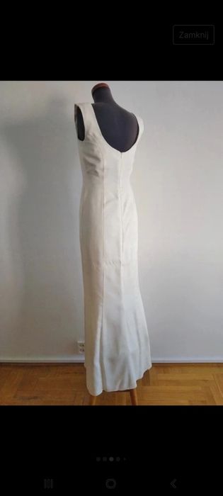 Suknia ślubna handmade unikat, wełna, jedwab, bawełna