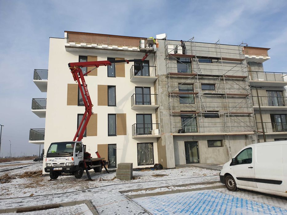 Zwyżka, podnośnik koszowy - usługi, wynajem