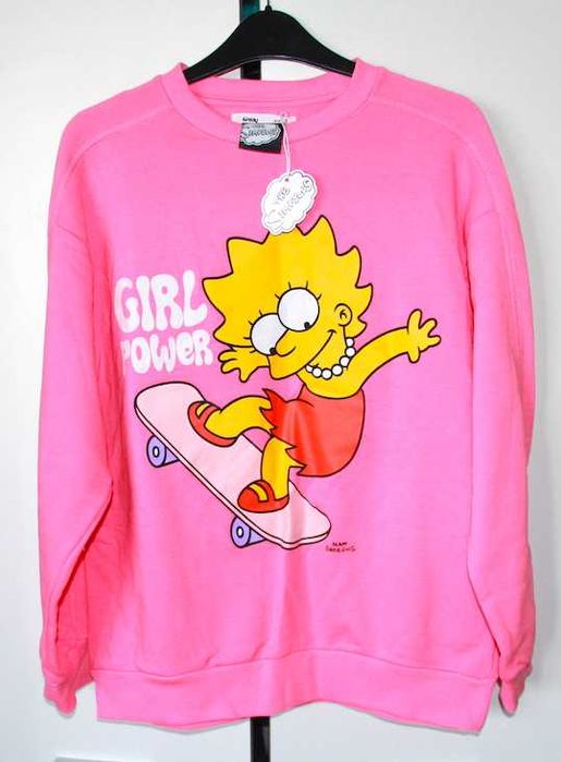 The Simpsons Simpson Simpsonowie różowa bluza bluzka s 36 xs 34 m 38