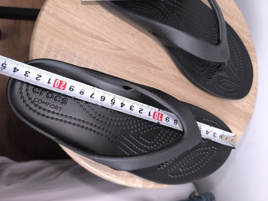 CROCS czarne klapki japonki kadee flip W6(36-37)