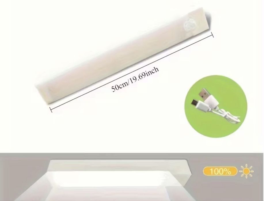 LED-ламп з датчиком руху, USB-type c