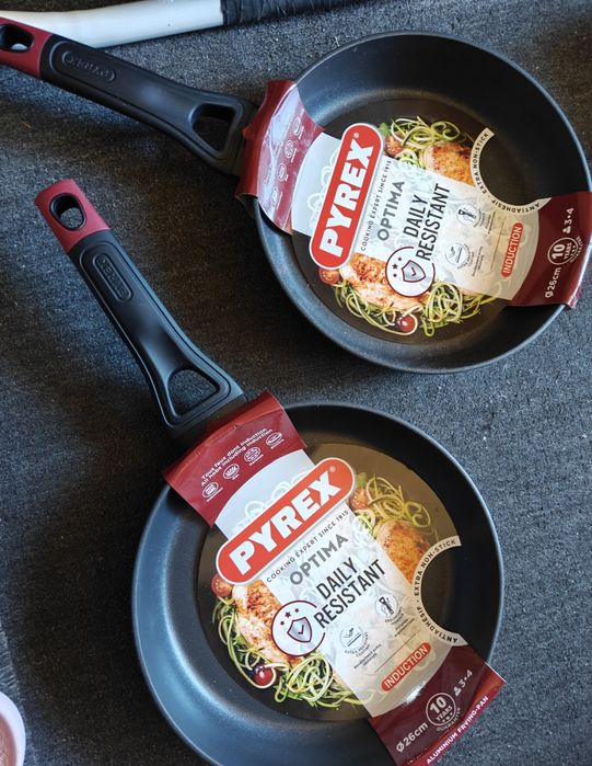 НАЙКРАЩА зносостійка НОВІ сковорідка 26 Індукційна Pyrex Optima Natur
