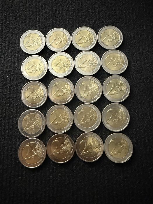 Moedas de 2€ (20) 10°  UEM comemorativas (1999-2009)