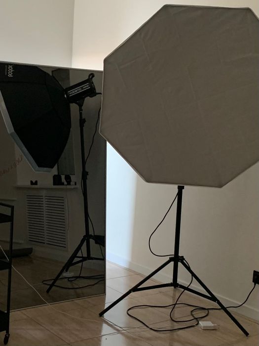 Софтбокс октабокс Godox 120 см / Стійка на пневмоподушці Godox 260T